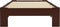 vidaXL - Bedframe - massief - grenenhout - donkerbruin - 100x200 - cm