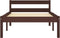vidaXL - Bedframe - massief - grenenhout - donkerbruin - 100x200 - cm