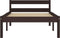 vidaXL - Bedframe - massief - grenenhout - donkerbruin - 100x200 - cm