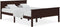 vidaXL - Bedframe - massief - grenenhout - donkerbruin - 120x200 - cm