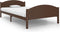 vidaXL - Bedframe - massief - grenenhout - donkerbruin - 120x200 - cm