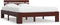 vidaXL - Bedframe - massief - grenenhout - donkerbruin - 120x200 - cm
