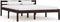 vidaXL - Bedframe - massief - grenenhout - donkerbruin - 120x200 - cm