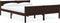vidaXL - Bedframe - massief - grenenhout - donkerbruin - 120x200 - cm