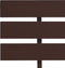vidaXL - Bedframe - massief - grenenhout - donkerbruin - 120x200 - cm