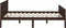 vidaXL - Bedframe - massief - grenenhout - donkerbruin - 120x200 - cm