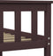 vidaXL - Bedframe - massief - grenenhout - donkerbruin - 120x200 - cm