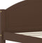 vidaXL - Bedframe - massief - grenenhout - donkerbruin - 120x200 - cm