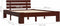 vidaXL - Bedframe - massief - grenenhout - donkerbruin - 120x200 - cm
