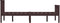 vidaXL - Bedframe - massief - grenenhout - donkerbruin - 120x200 - cm