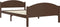 vidaXL - Bedframe - massief - grenenhout - donkerbruin - 120x200 - cm