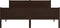 vidaXL - Bedframe - massief - grenenhout - donkerbruin - 120x200 - cm
