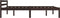 vidaXL - Bedframe - massief - grenenhout - donkerbruin - 120x200 - cm