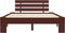 vidaXL - Bedframe - massief - grenenhout - donkerbruin - 120x200 - cm