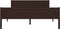 vidaXL - Bedframe - massief - grenenhout - donkerbruin - 120x200 - cm