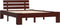 vidaXL - Bedframe - massief - grenenhout - donkerbruin - 120x200 - cm