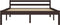 vidaXL - Bedframe - massief - grenenhout - donkerbruin - 120x200 - cm