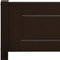 vidaXL - Bedframe - massief - grenenhout - donkerbruin - 120x200 - cm