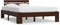 vidaXL - Bedframe - massief - grenenhout - donkerbruin - 140x200 - cm