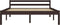 vidaXL - Bedframe - massief - grenenhout - donkerbruin - 140x200 - cm