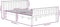 vidaXL - Bedframe - massief - grenenhout - donkerbruin - 140x200 - cm