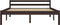 vidaXL - Bedframe - massief - grenenhout - donkerbruin - 140x200 - cm