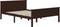 vidaXL - Bedframe - massief - grenenhout - donkerbruin - 140x200 - cm
