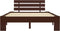 vidaXL - Bedframe - massief - grenenhout - donkerbruin - 140x200 - cm