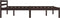 vidaXL - Bedframe - massief - grenenhout - donkerbruin - 140x200 - cm