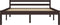 vidaXL - Bedframe - massief - grenenhout - donkerbruin - 140x200 - cm