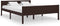 vidaXL - Bedframe - massief - grenenhout - donkerbruin - 160x200 - cm