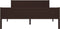 vidaXL - Bedframe - massief - grenenhout - donkerbruin - 160x200 - cm