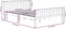 vidaXL - Bedframe - massief - grenenhout - donkerbruin - 160x200 - cm