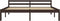 vidaXL - Bedframe - massief - grenenhout - donkerbruin - 160x200 - cm