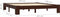 vidaXL - Bedframe - massief - grenenhout - donkerbruin - 160x200 - cm