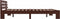 vidaXL - Bedframe - massief - grenenhout - donkerbruin - 160x200 - cm