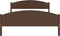 vidaXL - Bedframe - massief - grenenhout - donkerbruin - 160x200 - cm