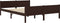 vidaXL - Bedframe - massief - grenenhout - donkerbruin - 160x200 - cm
