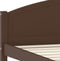 vidaXL - Bedframe - massief - grenenhout - donkerbruin - 160x200 - cm