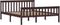 vidaXL - Bedframe - massief - grenenhout - donkerbruin - 160x200 - cm