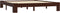 vidaXL - Bedframe - massief - grenenhout - donkerbruin - 160x200 - cm