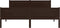 vidaXL - Bedframe - massief - grenenhout - donkerbruin - 160x200 - cm