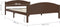 vidaXL - Bedframe - massief - grenenhout - donkerbruin - 160x200 - cm