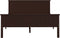 vidaXL - Bedframe - massief - grenenhout - donkerbruin - 160x200 - cm