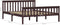 vidaXL - Bedframe - massief - grenenhout - donkerbruin - 160x200 - cm