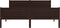 vidaXL - Bedframe - massief - grenenhout - donkerbruin - 160x200 - cm