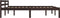 vidaXL - Bedframe - massief - grenenhout - donkerbruin - 160x200 - cm