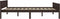 vidaXL - Bedframe - massief - grenenhout - donkerbruin - 160x200 - cm