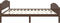 vidaXL - Bedframe - massief - grenenhout - donkerbruin - 160x200 - cm