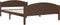 vidaXL - Bedframe - massief - grenenhout - donkerbruin - 160x200 - cm